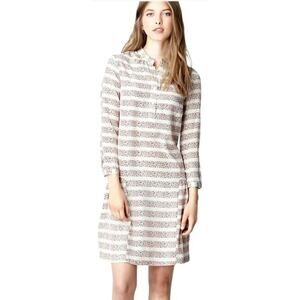 Steven Alan Womens Dress Size 2 Silk Striped Drop Waist Made in USA 2013